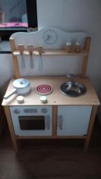 houten keukentje met accessoires, Gebruikt, Ophalen of Verzenden, Speelkeuken, Hout