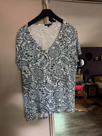 Blauw flower power shirt maat 44-46 beschikbaar voor biedingen