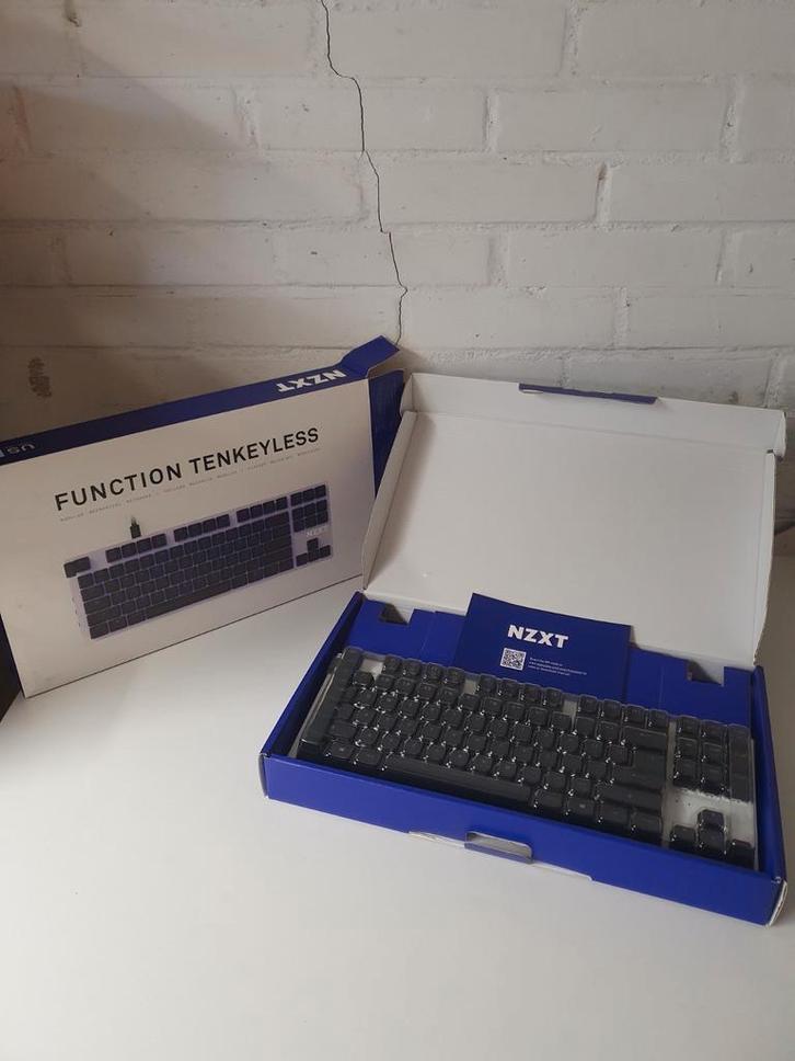 Nieuw NZXT Function Tenkeyless White Gaming Toetsenbord, Computers en Software, Toetsenborden, Nieuw, Qwerty, Bedraad, Gaming toetsenbord