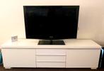 Tv meubel Besta wit hoogglans (180x41x48,5 cm), Ophalen, 150 tot 200 cm, Zo goed als nieuw, Minder dan 100 cm