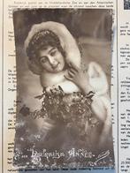 Heureuse Année - Dame met bontstola en mistletoe, Ophalen of Verzenden, Voor 1920, Gelopen, Feest(dag)