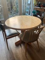 Ronde Houten Eettafel 110 cm, Huis en Inrichting, Tafels | Eettafels, Ophalen, Gebruikt, 100 tot 150 cm, Rond