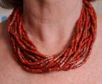Uit erfenis.Natuurlijke koraal ketting 15 strengen 182 gram, Sieraden, Tassen en Uiterlijk, Antieke sieraden, Ophalen of Verzenden