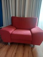 Mooie, rode loveseat (1,5 zits) in heerlijk zachte stof, Ophalen of Verzenden, 75 tot 100 cm, Stof