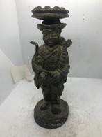 brons sculptuur beeld man met hoed, Ophalen of Verzenden, Brons