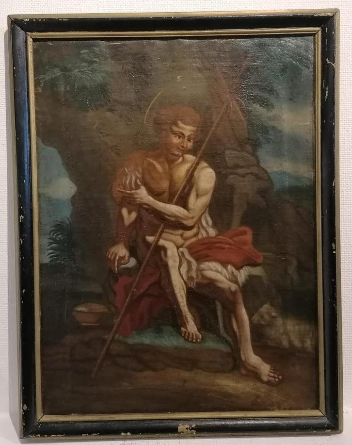 Antiek schilderij op doek op paneel, Antiek en Kunst, Kunst | Schilderijen | Klassiek, Ophalen