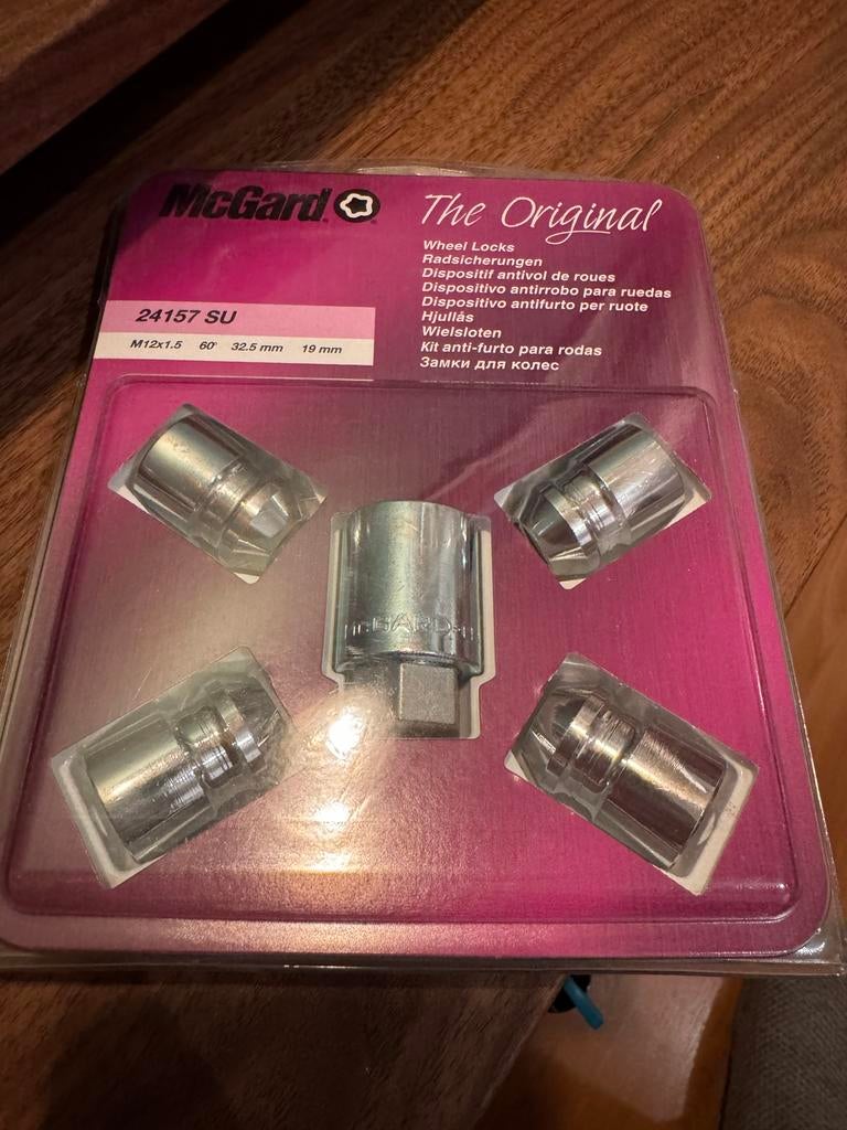 McGard Slotmoeren M12x1.5 - 19mm, Ophalen of Verzenden, Nieuw