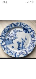 Antiek Creil & Montereau Bord Chinoiserie, Ophalen of Verzenden