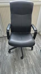 Verstelbare bureaustoel, Huis en Inrichting, Bureaustoelen, Ophalen, Gebruikt, Zwart