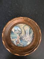 Houten religie bordje, Antiek en Kunst, Antiek | Religie, Ophalen of Verzenden