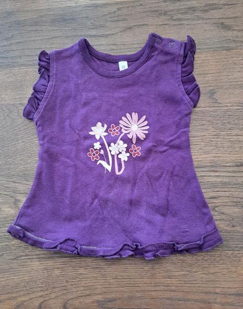 Paars meisjes shirtje, maat 68, Kinderen en Baby's, Babykleding | Maat 68, Zo goed als nieuw, Meisje, Shirtje of Longsleeve, Ophalen of Verzenden
