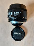 Groothoeklens Nikon AF Nikor 24 mm 1:2.8, Ophalen, Gebruikt, Groothoeklens