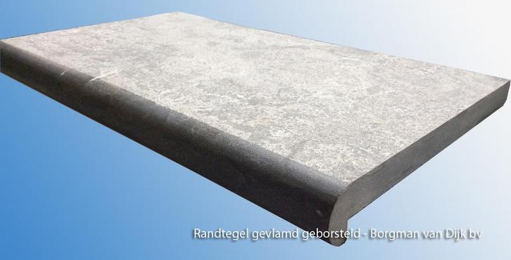 randtegel zwembad Chinese Hardsteen gevlamd / geborsteld, Tuin en Terras, Zwembad-toebehoren, Nieuw, Ophalen