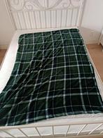 Leuke groene deken met fluffy achterkant, Ophalen of Verzenden, Gebruikt
