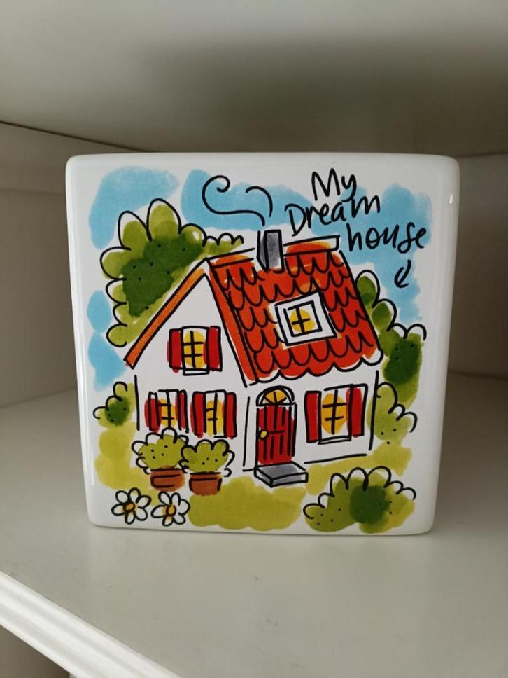 Blond Amsterdam spaarpot vierkant, Huis en Inrichting, Woonaccessoires | Overige, Nieuw, Ophalen of Verzenden