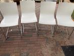 Design stoelen, Huis en Inrichting, Wit, Zo goed als nieuw, Vier, Metaal