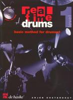 lesboek-Real Time Drums 1 + cd-Nederl., Muziek en Instrumenten, Bladmuziek, Ophalen of Verzenden, Gebruikt, Les of Cursus, Drums of Percussie