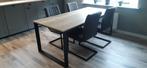 NIEUW IN DOOS : Eetkamertafel eikenkleur - 77,5x199x90, Huis en Inrichting, Tafels | Eettafels, Ophalen, Nieuw, 50 tot 100 cm