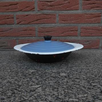 DRU ULFT Confetti serie hoge pan met deksel email rood beschikbaar voor biedingen