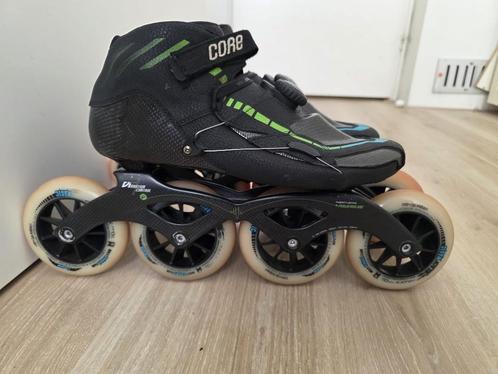 Powerslide skeelers Vi Pro maat 44 met Full Carbon Frame!, Sport en Fitness, Skeelers, Gebruikt, Inline skates 4 wielen, Powerslide