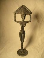 antiek beeldje van tin herkomst onbekend, Antiek en Kunst, Verzenden