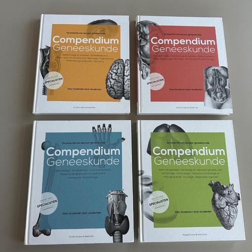 Compendium Geneeskunde Essentie van 6 jaar boekenreeks 1tm4, Boeken, Studieboeken en Cursussen, Zo goed als nieuw, WO, Beta, Ophalen of Verzenden