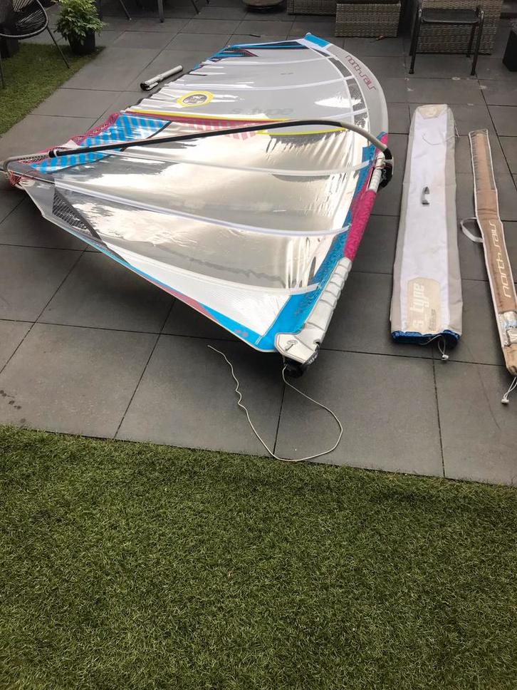 NS sail S type 7.3, Watersport en Boten, Windsurfen, Gebruikt, Zeil, 7 m² of meer, Ophalen