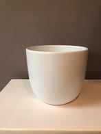 Witte Bloempot, Tuin en Terras, Bloempotten, Gebruikt, Rond, Binnen, Ophalen of Verzenden