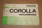 Toyota Corolla Instructieboekje - Circa 1975, Ophalen of Verzenden