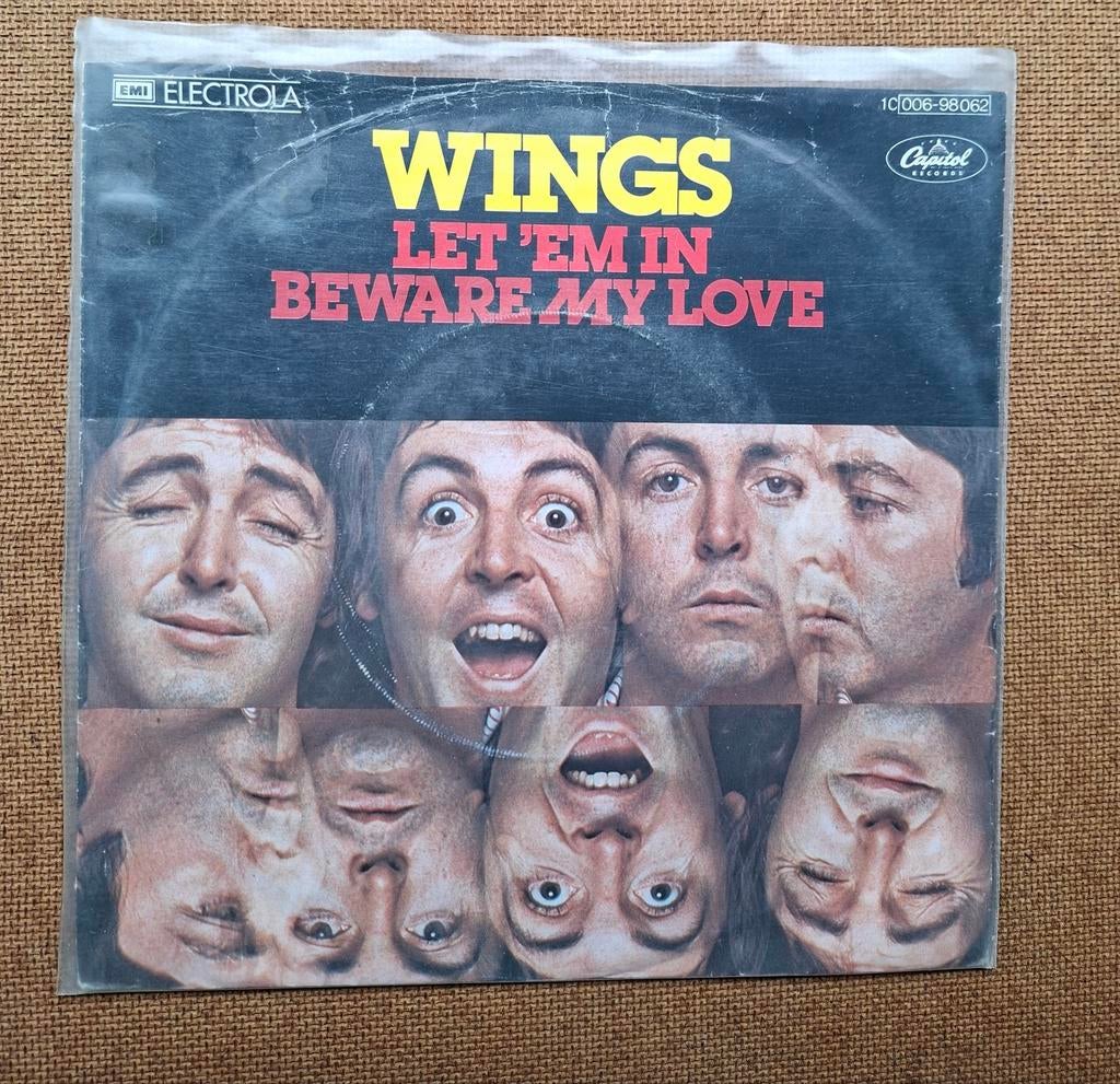 Wings - Let em in - Single is TOP, Gebruikt, Verzenden, 7 inch, Single