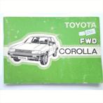 Toyota Corolla FWD Instructieboekje 1985 #2 Nederlands, Ophalen of Verzenden