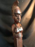 Afrikaans Vrouwenborstbeeld Houtsnijwerk 32cm Hoogte, Ophalen of Verzenden
