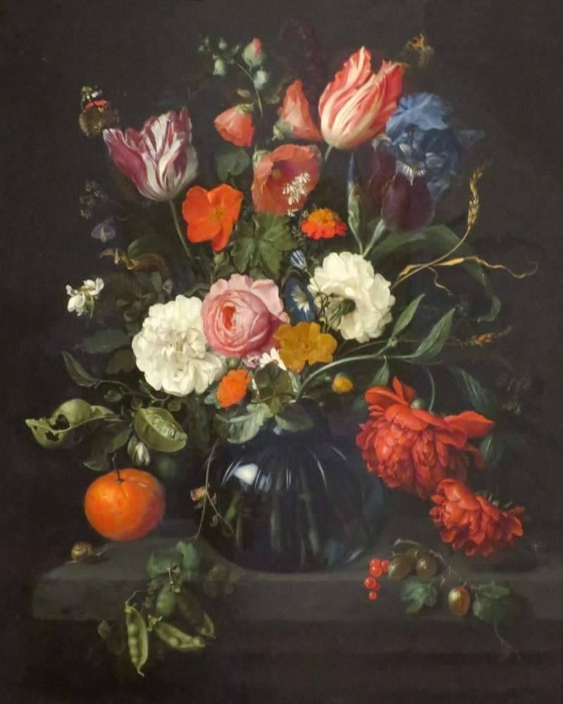 Vaas met bloemen - Jan Davidsz de Heem - 1654, Antiek en Kunst, Verzenden