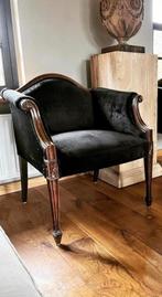2 antieke lobby fauteuils, Huis en Inrichting, Fauteuils, 75 tot 100 cm, Ophalen of Verzenden, Zo goed als nieuw, Stof