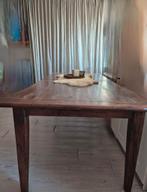 Uitschuifbare robuuste eettafel van hout, Ophalen, 200 cm of meer, 50 tot 100 cm, Zo goed als nieuw