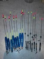 Waggler dobbers verschillende gewichten  in koker, Ophalen of Verzenden, Zo goed als nieuw, Dobber of Lood