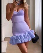 Paarse Jurk met Ruches - Maat S, Paars, Nieuw, Ophalen of Verzenden, Maat 36 (S)