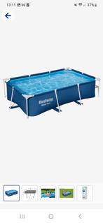 Bestway zwembad steel pro 259x170 plus vele extra's, 200 tot 400 cm, Gebruikt, Rechthoekig, Opzetzwembad