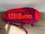 Tennistas Wilson oranje roze paars, 9 rackets, Wilson, Ophalen of Verzenden, Zo goed als nieuw, Tas