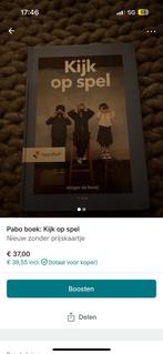 Boek kijk op spel, Tickets en Kaartjes, Kortingen en Cadeaubonnen