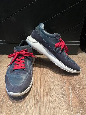 HOGAN heren blauw rode sneaker gympen schoenen mt 45 (10) beschikbaar voor biedingen