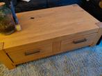 Eiken Salontafel met Lades - 130x75cm, 100 tot 150 cm, Eikenhout, Zo goed als nieuw, Rechthoekig