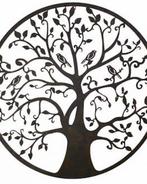 Hele mooie ijzeren ornament wanddecoratie levensboom., Ophalen, Nieuw