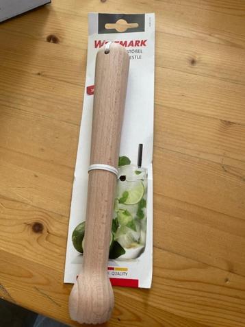 Westmark houten cocktail stamper en glasmarkeerders (2 sets) beschikbaar voor biedingen