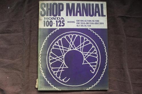 Honda CB100 CL SL CB125 CD SL TL singles 1975 shop manual, Motoren, Handleidingen en Instructieboekjes, Honda, Ophalen of Verzenden
