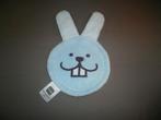 mam baby konijn vingerpopje badstof rib oren velours, Ophalen of Verzenden, Nieuw, Konijn