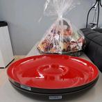 ROBEX chip en dip serveerschaal. Melamine 32cm ○ rood zwart, Huis en Inrichting, Keuken | Tupperware, Ophalen of Verzenden, Zo goed als nieuw