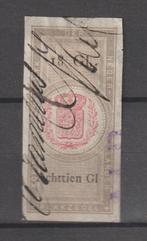 Nederland Belastingzegel Plakzegel serie 1873-1883 18,-, Verzenden, T/m 1940, Gestempeld