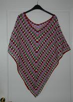 Supermooie vrolijke veelkeurige poncho., Kleding | Dames, Verzenden, Zo goed als nieuw