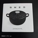 SMEG gietijzeren braadpan – 24 cm, Ophalen of Verzenden, Nieuw, Gietijzer, Koekenpan of Braadpan
